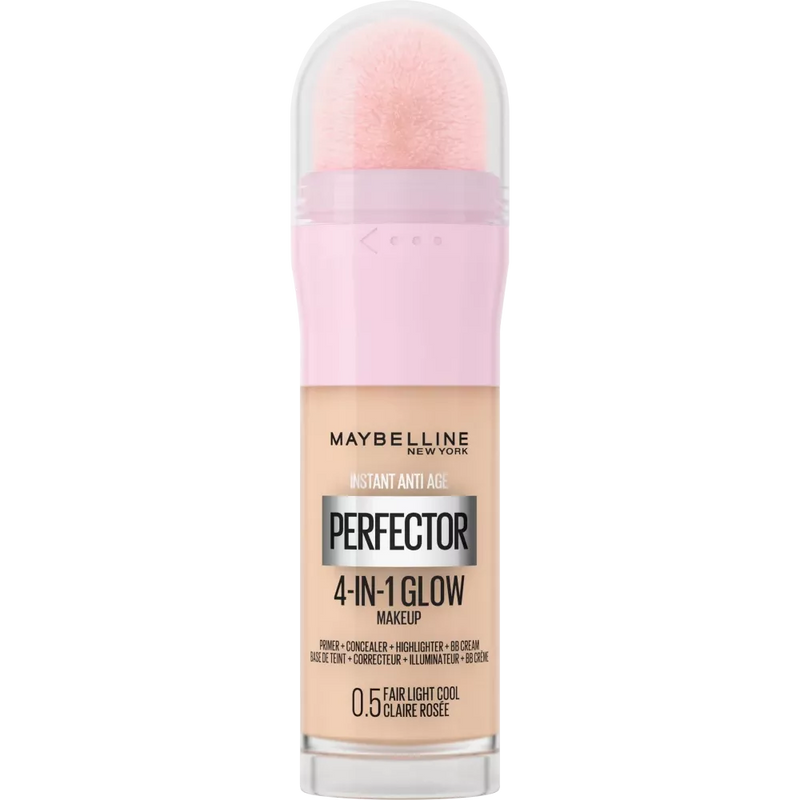 Maybelline New York Foundation Instant Perfector Glow 4in1, 0.5 Fair-Light Cool, 20 ml