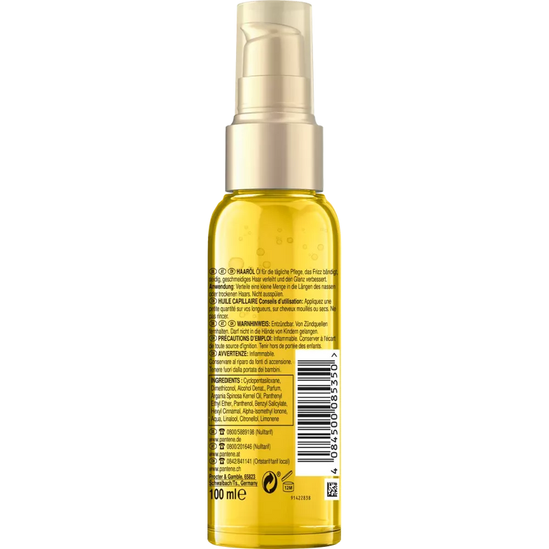 PANTENE PRO-V Haarbehandeling Smooth & Silky Arganolie Argan Infused Oil, 100 ml