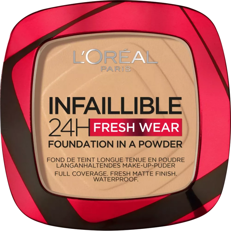 L'ORÉAL PARIS   Make-up poeder Infaillible 24H Fresh Wear 200 Golden Sand, 9 g