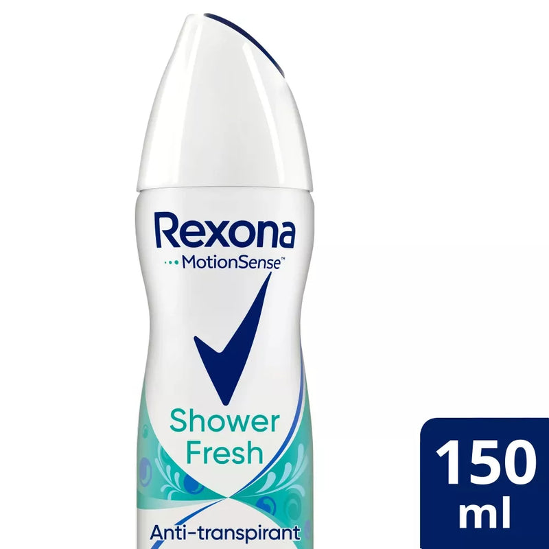 Rexona Deo Spray Antiperspirant douche fris, 150 ml