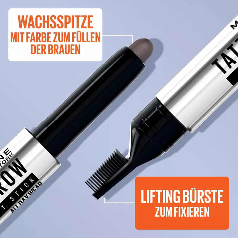 Maybelline New York Wenkbrauwpotlood Tattoo Brow Lift Diepbruin 04, 1 st.