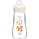 MAM Feel Good Elements glazen fles 260 ml bunny/fox, 1 stuk