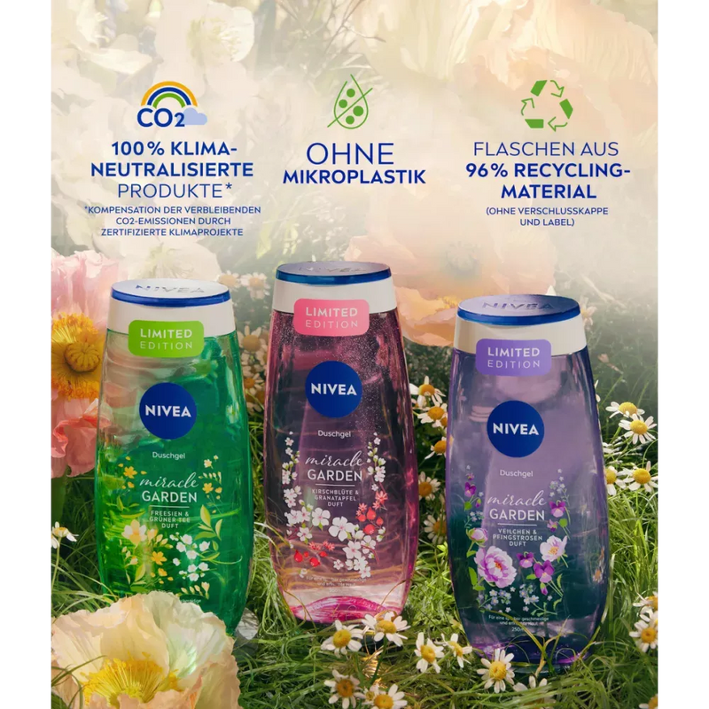 NIVEA Douchegel Miracle Garden Freesia & Groene Thee, 250 ml