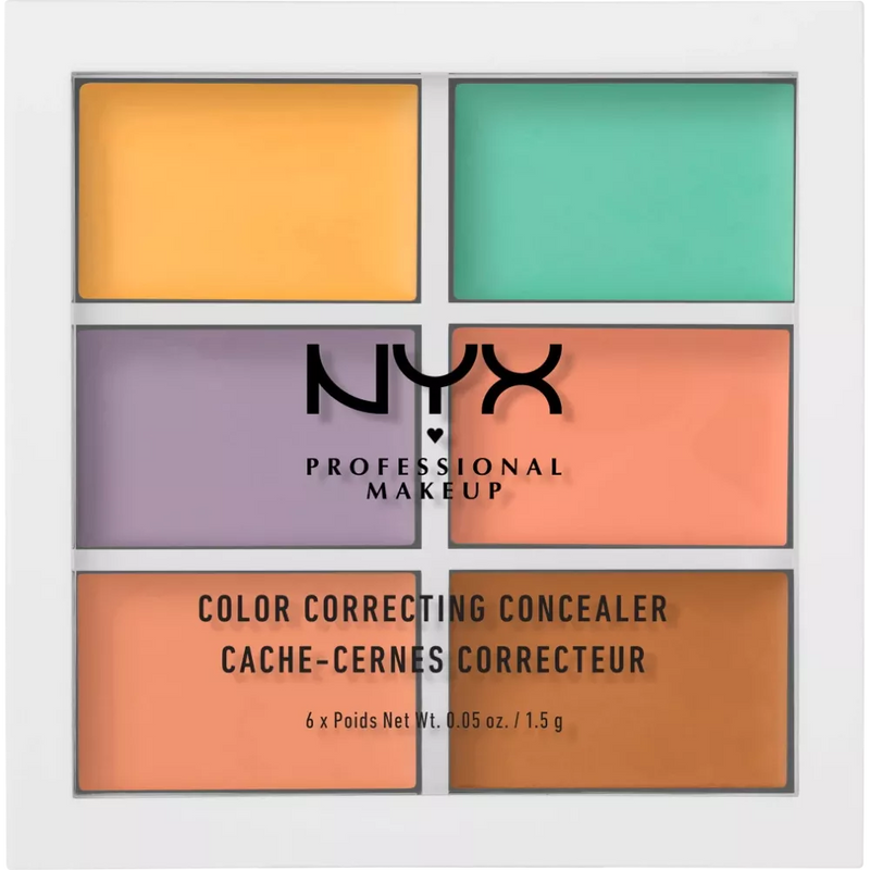 NYX PROFESSIONAL MAKEUP Contouring Palette 3C Kleurcorrectie 04, 9 g