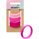 ebelin Haarelastiekjes roze kleurenmix, 9 stuks.