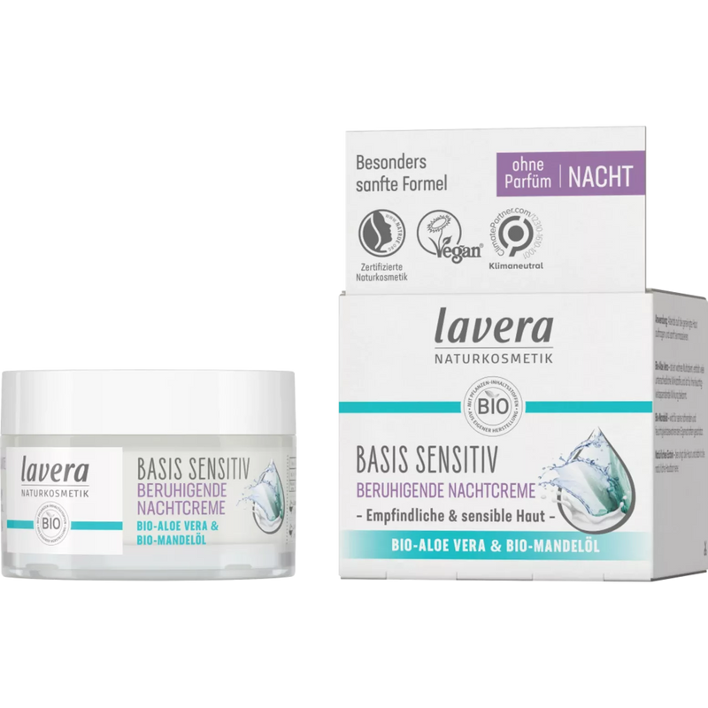 Lavera Nachtcrème Basis Sensitive, 50 ml