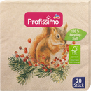 Profissimo Servetten "Eekhoorn" van gerecycled materiaal (33x33 cm), 20 stuks.