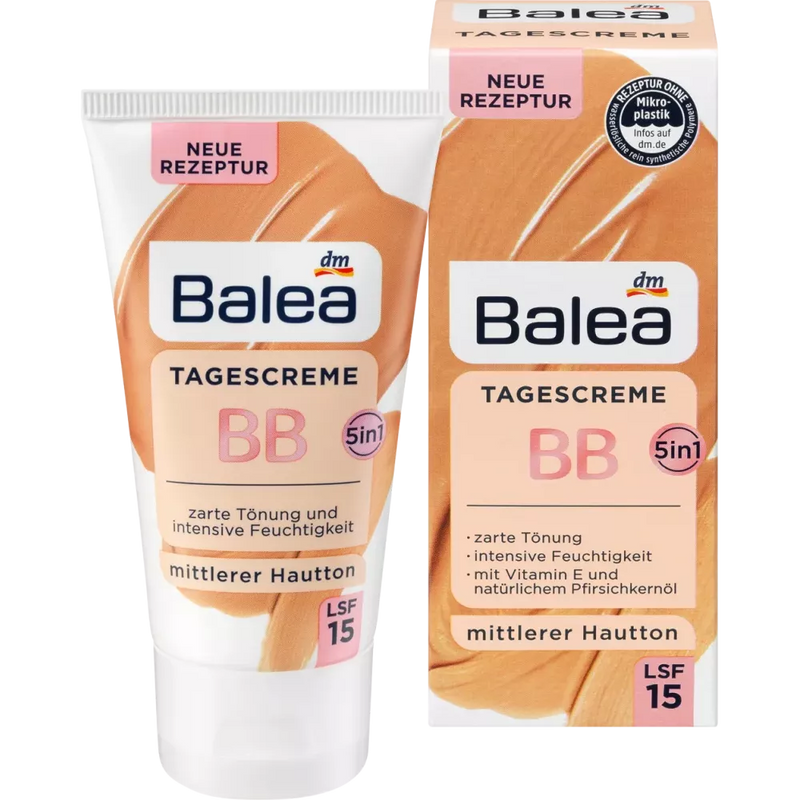 Balea Getinte dagcrème BB gemiddelde huidskleur, 50 ml