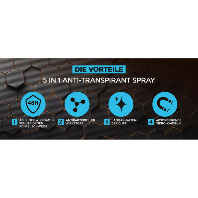 L'ORÉAL PARIS MEN EXPERT Deodorant Spray Carbon Protect 5 in 1, 150 ml