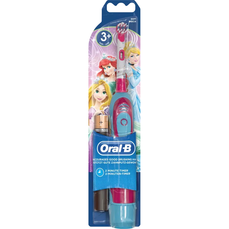 Oral-B Batterij tandenborstel kinderen Stages Power, Disney Prinsessen Versie, vanaf 3 jaar