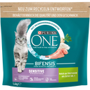 PURINA ONE Droog kattenvoer sensitive met kalkoen & rijst, Adult, 1,4 kg