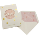 CACTUS Carte de Voeux Rose Bébé, 1 pièce