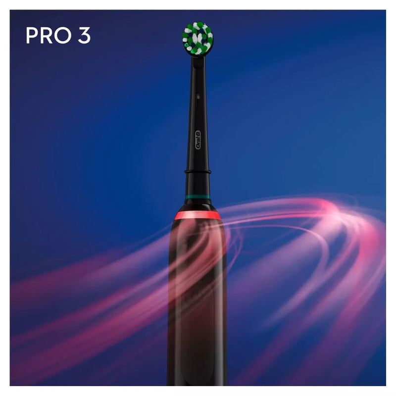 Oral-B Elektrische tandenborstel Pro 3 Cross Action zwart, 1 stuk