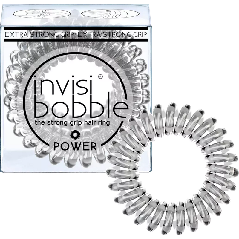 invisibobble Haarband Power Cristal Clear, 3 stuks