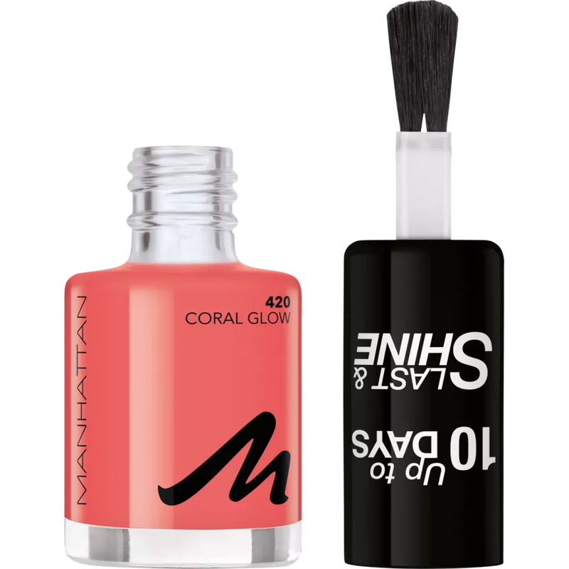 MANHATTAN Cosmetics Nagellak Last & Shine Coral Glow 420, 8 ml