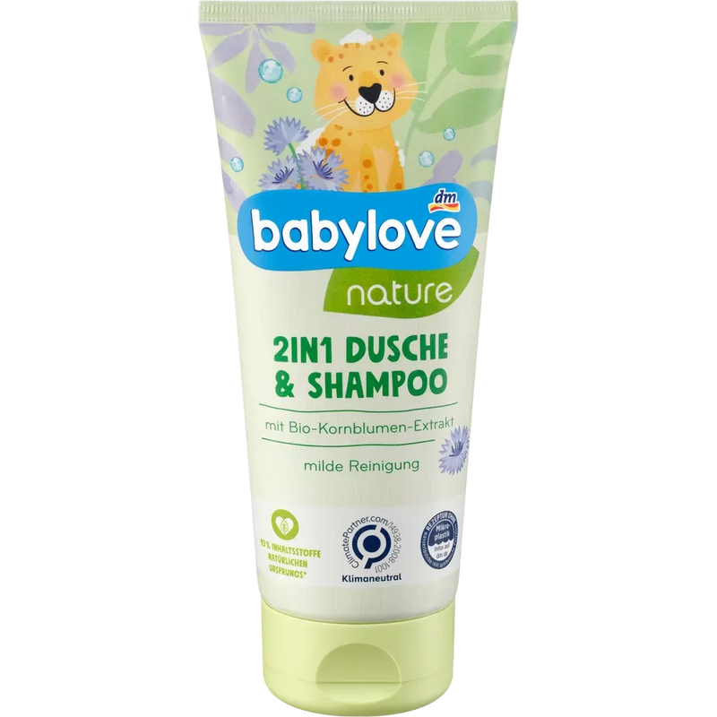 babylove nature 2in1 douche & shampoo, 200 ml