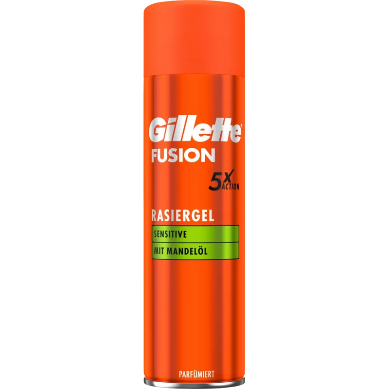 Gillette Scheergel, Fusion5 Sensitive, 200 ml