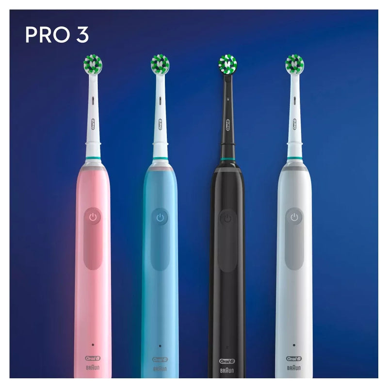 Oral-B Elektrische tandenborstel Pro 3 Cross Action zwart, 1 stuk