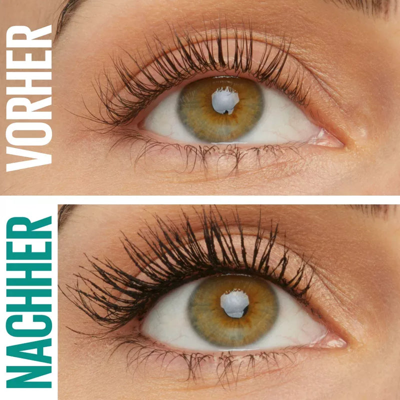 Maybelline New York Mascara Green Edition Mega Mousse 001 Blackest Black, 9 ml