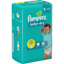 Couches Pampers Baby Dry Gr.8 Extra Large (17+ kg), 18 pièces.