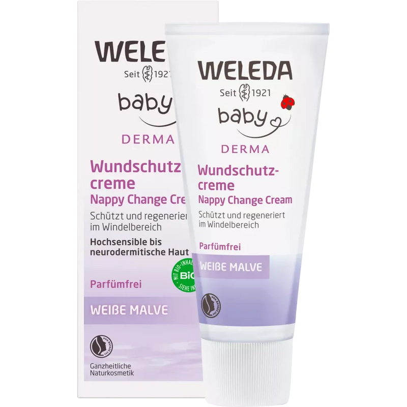 Weleda Baby Derma Wondbeschermende Crème van Witte Mallow, 50 ml