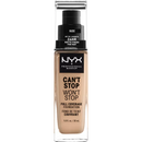 NYX PROFESSIONAL MAKEUP Fond de teint Can't Stop Won't Stop 24 heures Nude 6.5, 30 ml