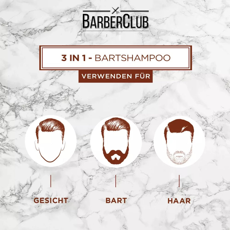 L'ORÉAL PARIS MEN EXPERT Beard Care Barber Club 3-in-1 baardshampoo, 200 ml