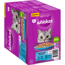 Whiskas Natvoer kat visselectie in gelei, Adult 1+ Multipack (24x85 g), 2.04 kg