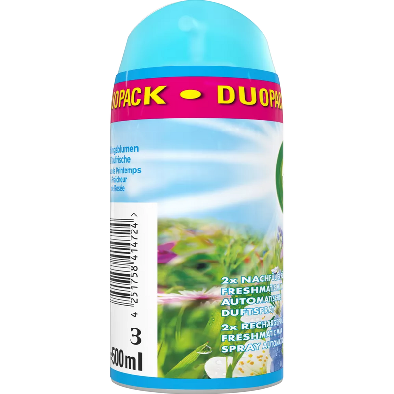 AirWick Luchtverfrisser Freshmatic Lentebloemen & Dauwfris, 0,5 l