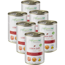 OrganicVet Honden Natvoer, LEBER-DIÄT Multipack (6 x 400g), 2,4 kg