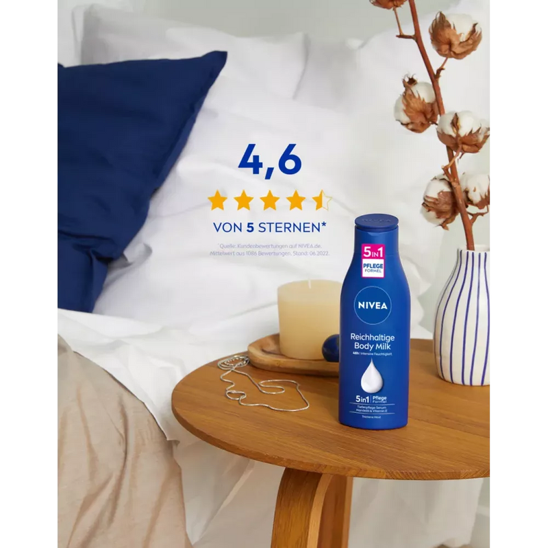 NIVEA Lichaamsmelk Rijk 5in1, 250 ml