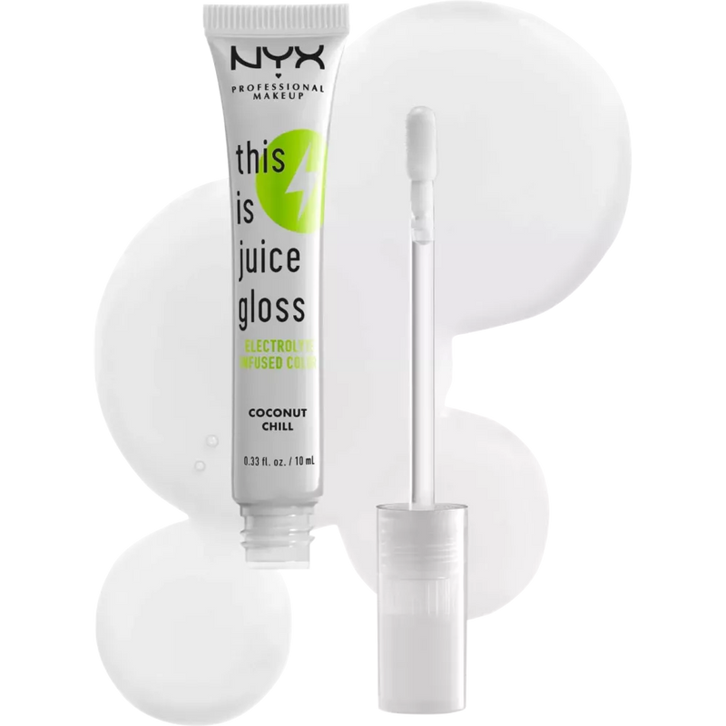 NYX PROFESSIONAL MAKEUP Lip Gloss 01 This Is Juice Coconut Chill, 10 ml