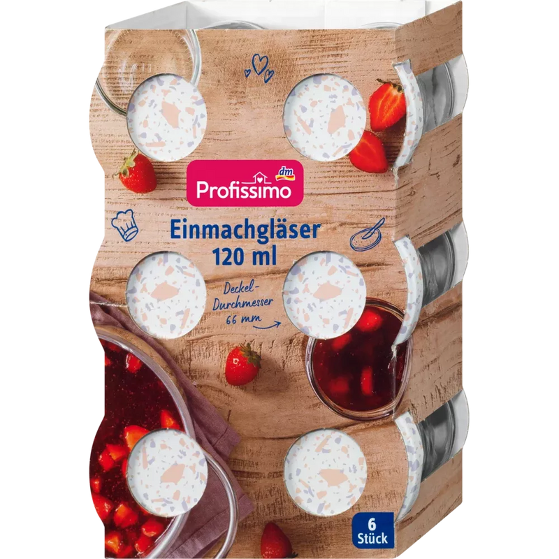 Profissimo Inmaakpotjes 120ml, 6 stuks