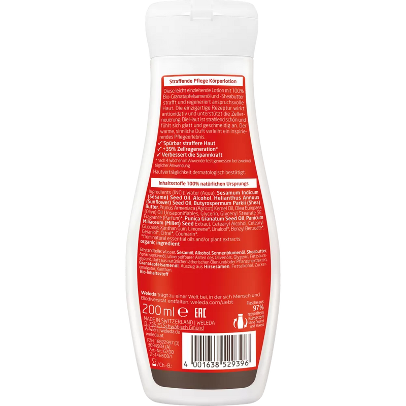 Weleda Bodylotion Granaatappel Verstevigend, 200 ml