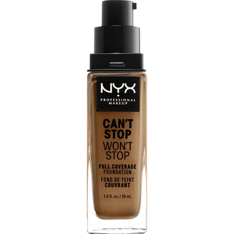 NYX PROFESSIONAL MAKEUP Foundation Can't Stop Won't Stop 24-Hour Almond 15.3, 30 ml