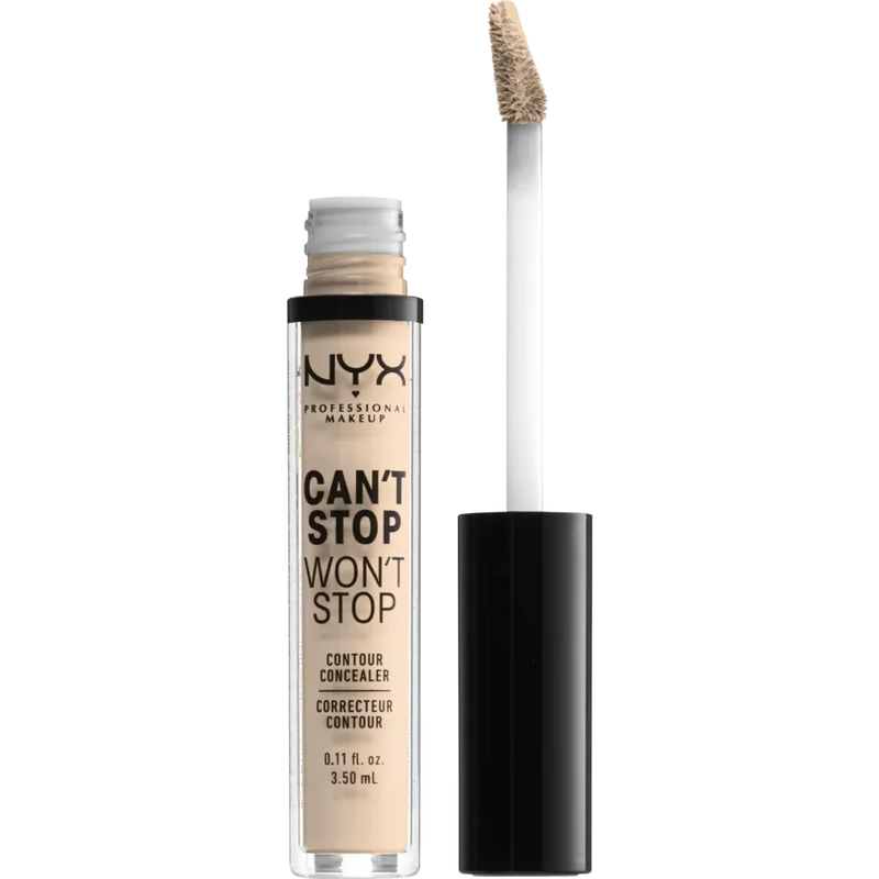 NYX PROFESSIONAL MAKEUP Concealer Can't Stop Won't Stop Contour Light Ivory 04, 3.5 ml