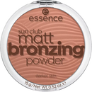 essence cosmetics Bronzer sun club poudre bronzante mate peau foncée ensoleillée 02, 15 g