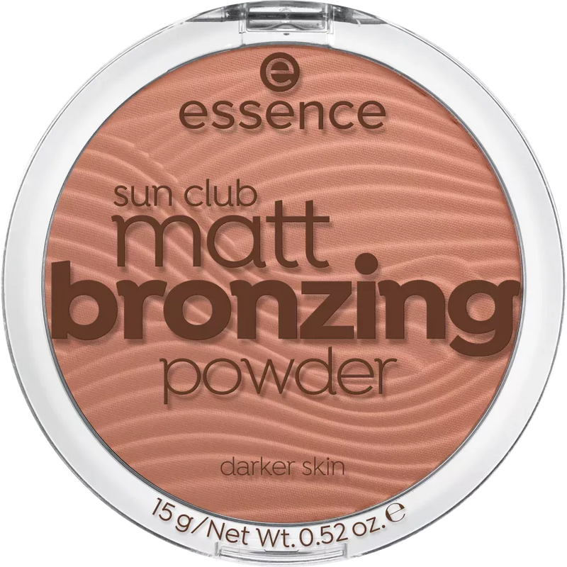 essence cosmetics Bronzer sun club matte bronzing poeder donkere huid sunny 02, 15 g