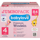 babylove Premium luiers maat 4, Maxi, 8-14 kg, Jumbo Pack, 84 stuks