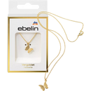Collier ebelin papillon plaqué or, bijou fantaisie, 1 pièce