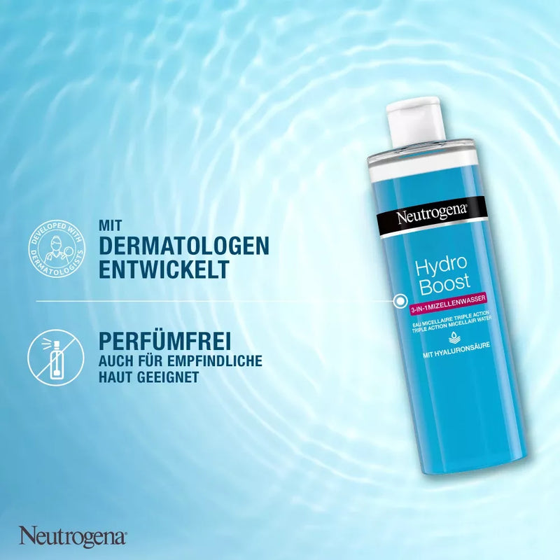 Neutrogena Reinigingswater Hydro Boost 3-in-1 Micellair Water, 400 ml