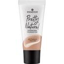 essence cosmetics Make-up Pretty Natural hydraterende foundation Warm Honeycomb 240, 30 ml