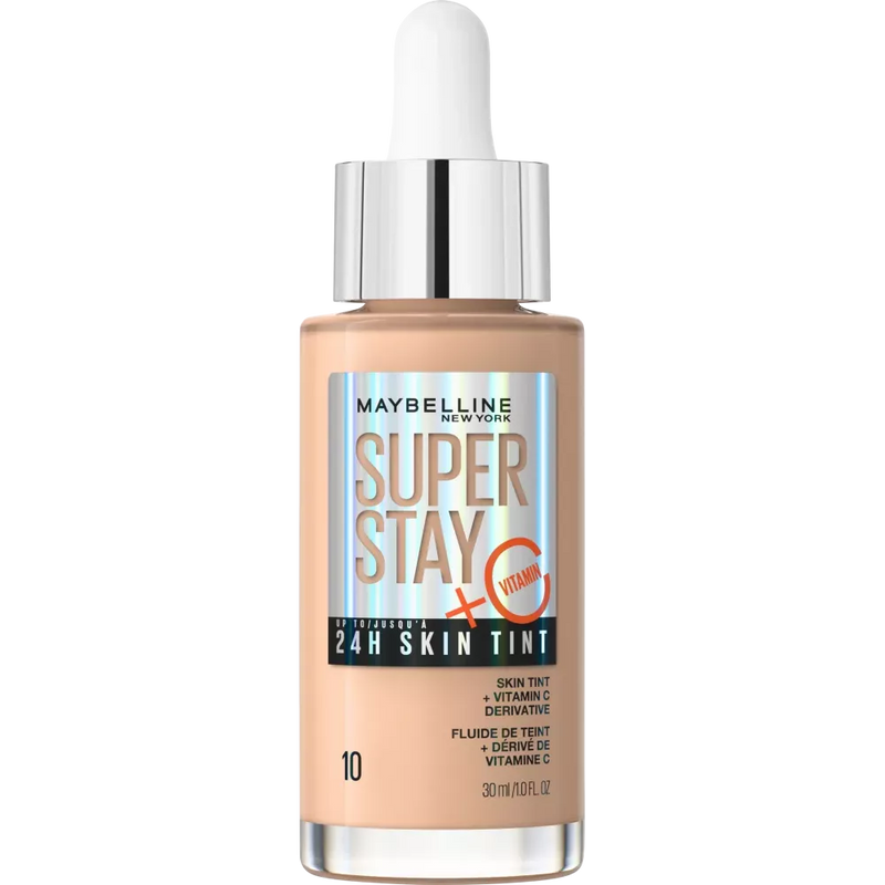 Maybelline New York Foundation Super Stay 24H Skin Tint 10, 30 ml