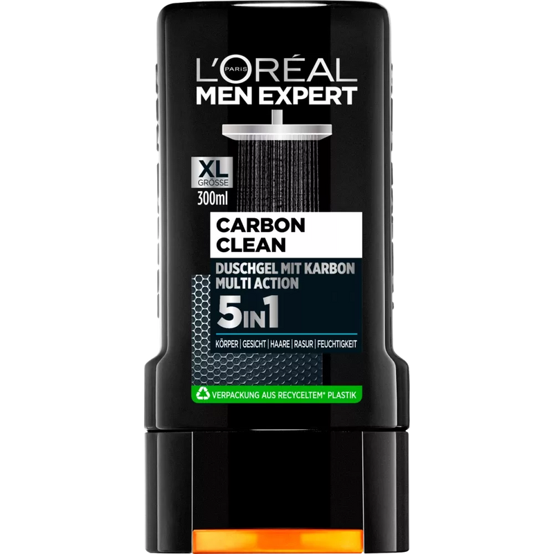 L'ORÉAL PARIS MEN EXPERT Douchegel Carbon Clean 5in1 Multiaction, 300 ml