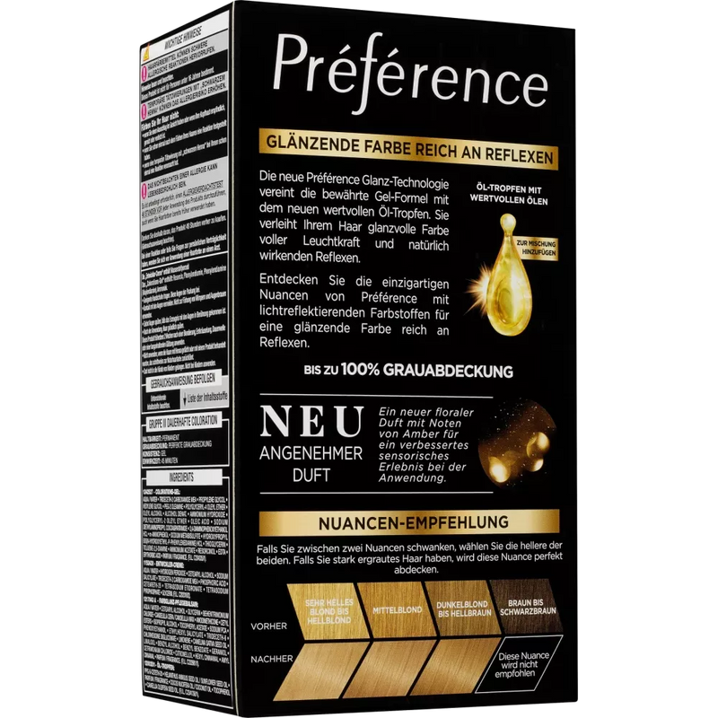 L'ORÉAL PARIS PRÉFÉRENCE Haarkleuring naturel blond, 8 Californië, 1 stuk