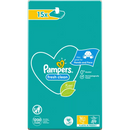 Lingettes humides Pampers Fresh Clean (15 x 80 lingettes), pack économique, 1 200 lingettes