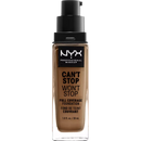 NYX PROFESSIONAL MAKEUP Fond de teint Can't Stop Won't Stop 24 heures Caramel chaud 15,7, 30 ml