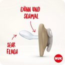 Nuk Fopspeen Space silicone maat 3, roze/mintgroen 18-36 maanden, 2 stuks