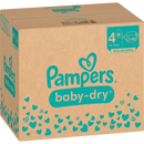 Couches Pampers Baby Dry Gr.4+ Maxi Plus (10-15 kg), boîte mensuelle, 198 pièces.