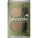 alverde NATURKOSMETIK Poudre à sourcils Duo 02, 1,6 g